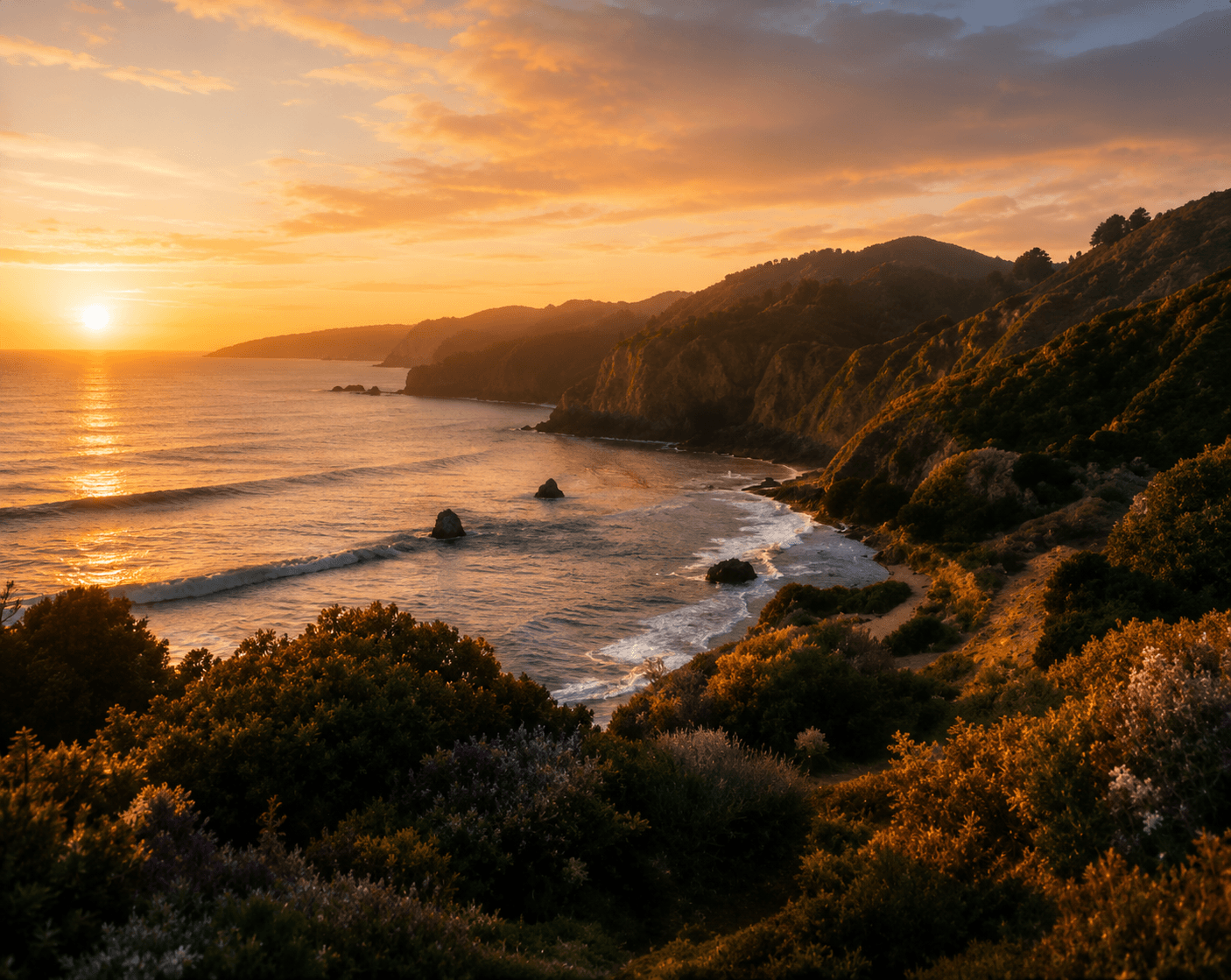 Cremation coordination — peaceful landscape