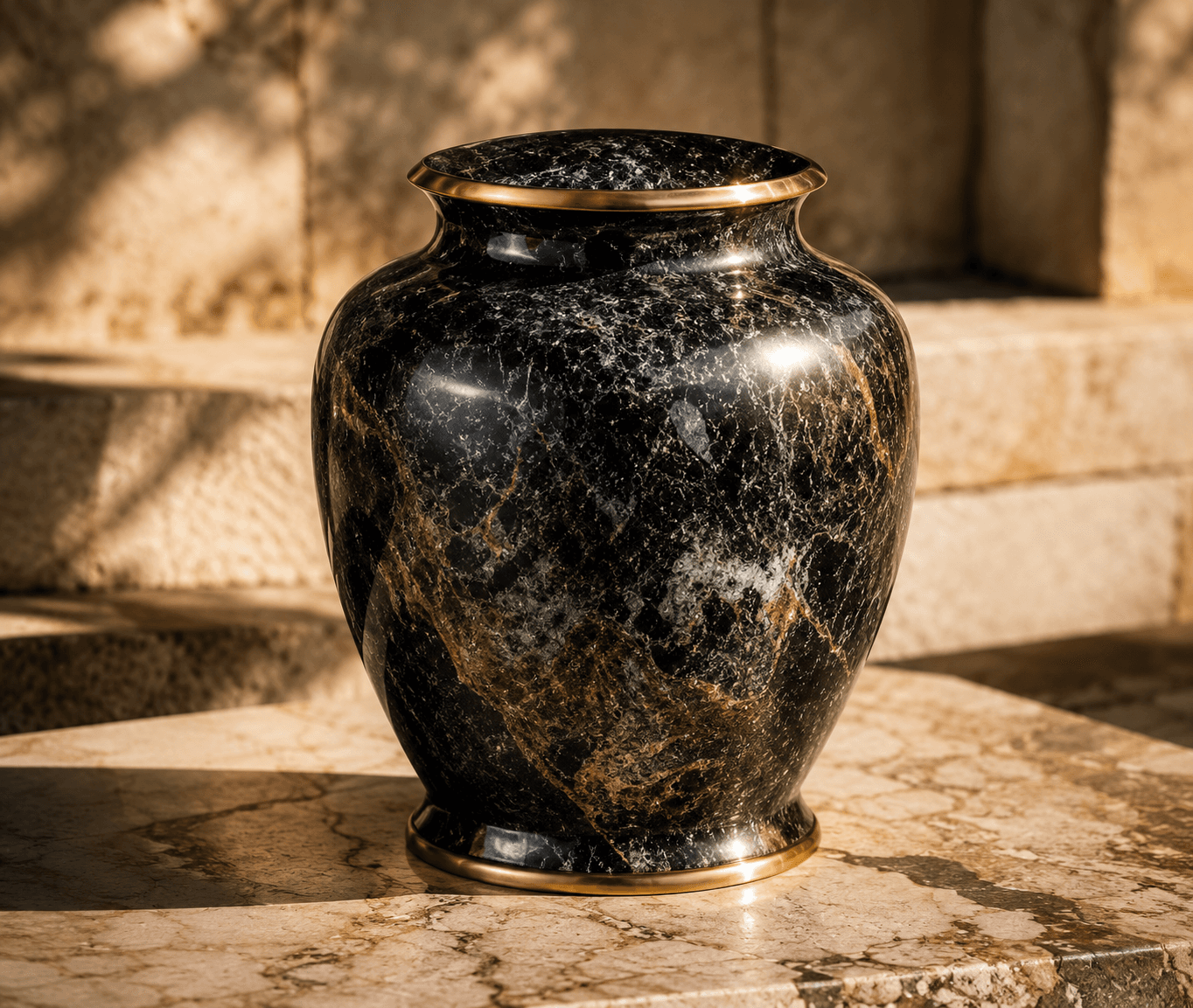 Urn and keepsake selection imagery
